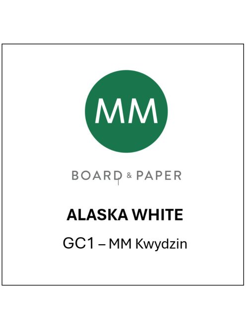 Alaska White GC1 grafikai karton fehér színben, mázolt 700x1000 250g/m2