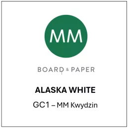   Alaska White GC1 grafikai karton fehér színben, mázolt 700x1000 300g/m2
