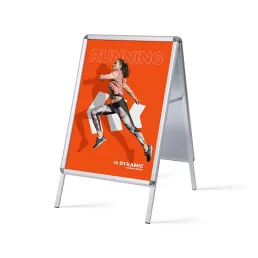   DAKER A-BOARD MEGÁLLÍTÓ TÁBLA, GÉRVÁGOTT 32 SILVER - galvanizált hátlappal