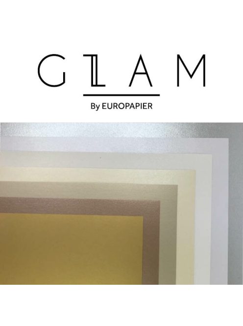 Glam kreatív papír fehér/ice white 250g 720x1020mm