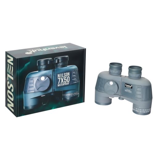 Levenhuk Nelson 7x50 kétszemes távcső hajszálkereszttel és iránytűvel