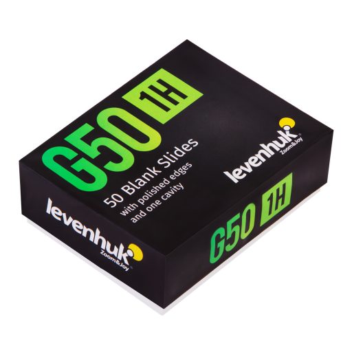 Levenhuk G50 1H egy üreges üres tárgylemez (50 darab)