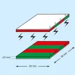 Öntapadó mágneslap 30 × 30 mm – extra erős – 100 db/csomag