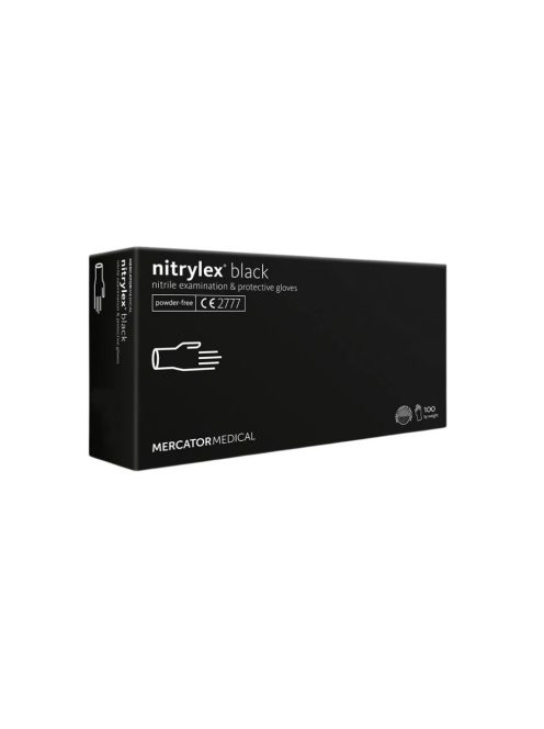 Mercator nitrylex classic fekete gumikesztyű (eldobható)