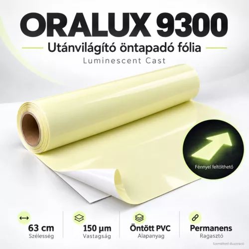 ORALUX 9300 Luminescent Cast utánvilágító öntapadó fólia, 63 cm