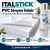 ItalVinyl öntapadó PVC fólia (szita) - fényes fehér, visszaszedhető ragasztó