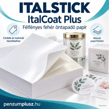 ItalCoat Plus félfényes fehér öntapadó papír