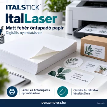 ItalLaser matt fehér öntapadó papír (digitális)