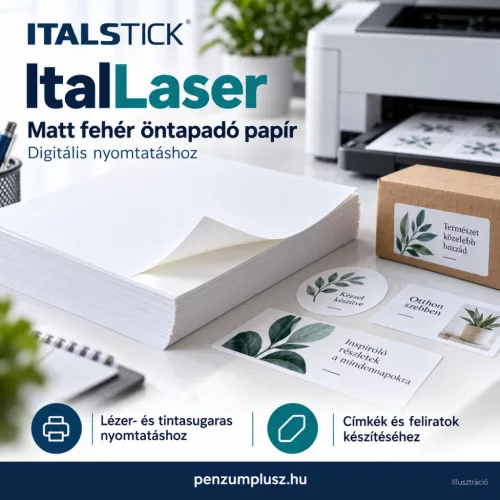 ItalLaser matt fehér öntapadó papír (digitális) - 45x64 cm