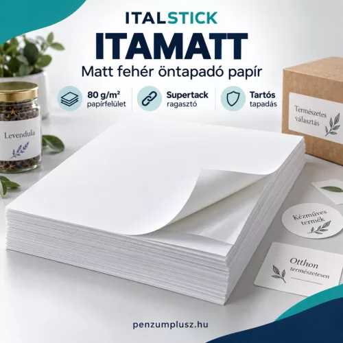 ItalPrint matt fehér öntapadó papír