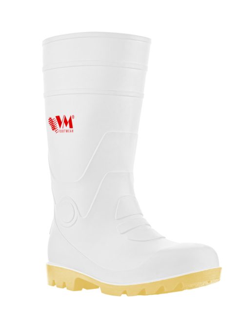 VM Footwear Nagano fehér színű munkavédelmi csizma O4