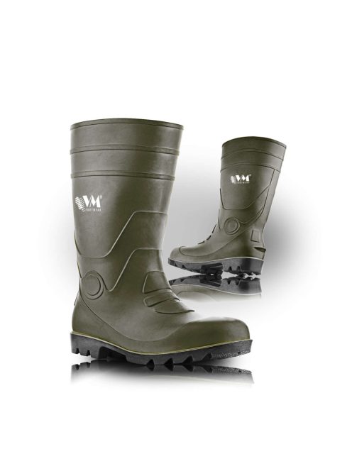 VM Footwear Fukuoka zöld színű munkavédelmi csizma O4