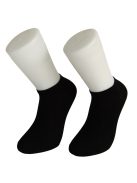 VM Footwear Bamboo rövidszárú fekete zokni