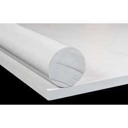 PVDF rúd fehér színben