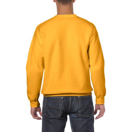 Gildan GI18000 kereknyakú unisex pulóver - gold szín