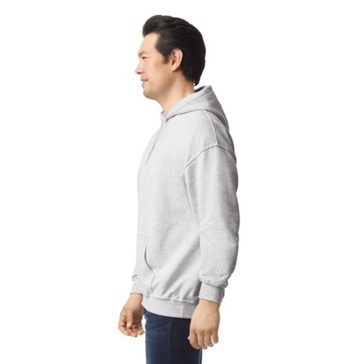 Gildan GI18500 unisex kapucnis pulóver - ash szín