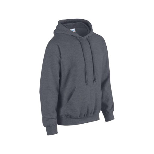 Gildan GI18500 unisex kapucnis pulóver - dark heather szín