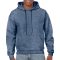 Gildan GI18500 unisex kapucnis pulóver - heather sport dark navy szín