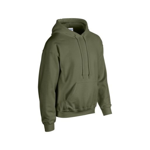Gildan GI18500 unisex kapucnis pulóver - military green szín