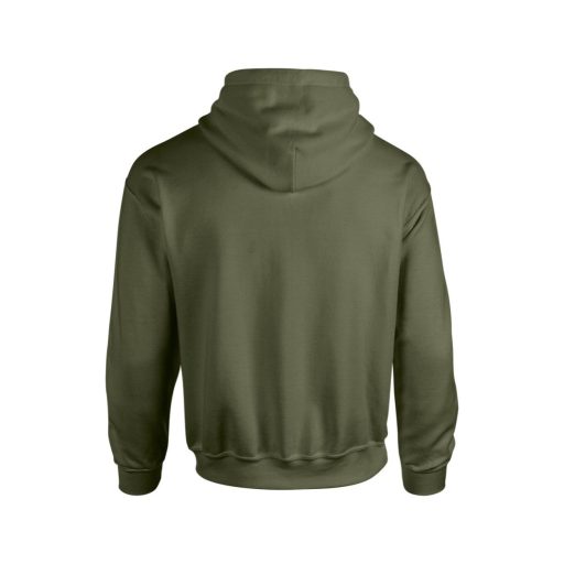Gildan GI18500 unisex kapucnis pulóver - military green szín