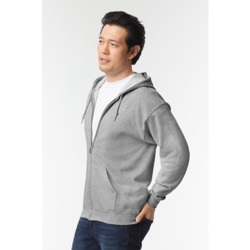Gildan GI18600 unisex cipzáros kapucnis pulóver