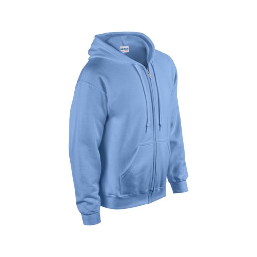 Gildan GI18600 unisex cipzáros kapucnis pulóver - carolina blue szín