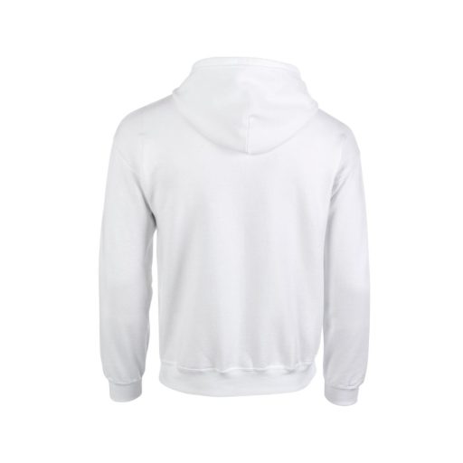 Gildan GI18600 unisex cipzáros kapucnis pulóver - white szín