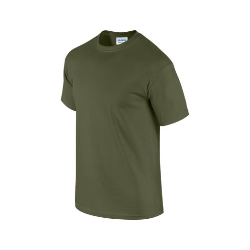 Gildan GI2000 unisex rövid ujjú felnőtt póló - military green szín
