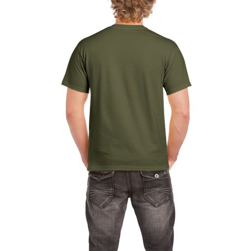 Gildan GI2000 unisex rövid ujjú felnőtt póló - military green szín