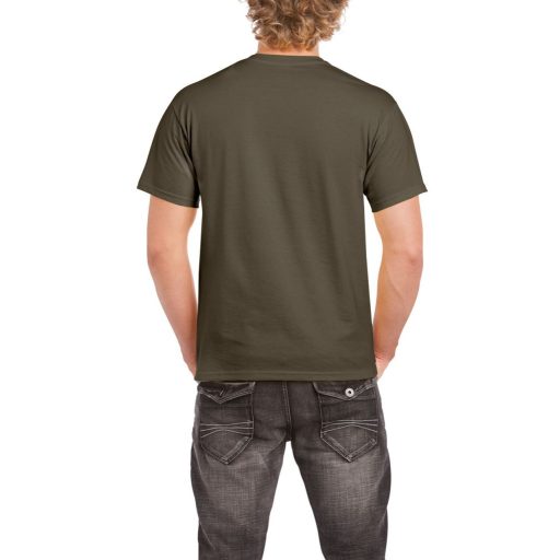 Gildan GI2000 unisex rövid ujjú felnőtt póló - olive szín