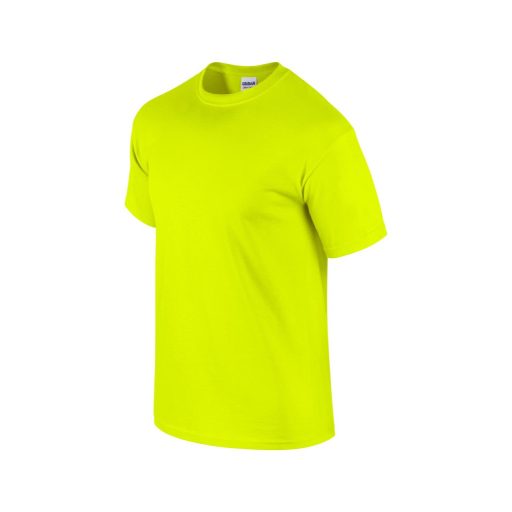 Gildan GI2000 unisex rövid ujjú felnőtt póló - safety green szín