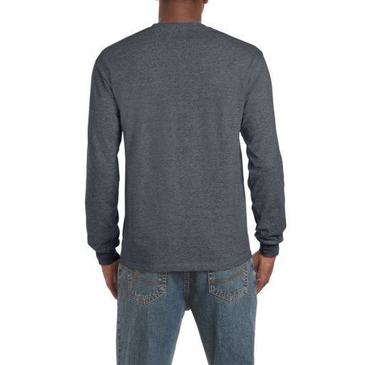 Gildan GI2400 unisex kereknyakú pulóver - dark heather szín