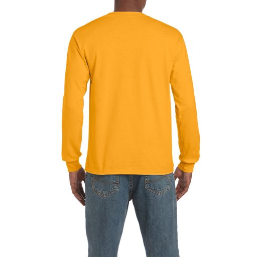 Gildan GI2400 unisex kereknyakú pulóver - gold szín