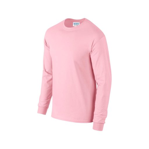 Gildan GI2400 unisex kereknyakú pulóver - light pink szín