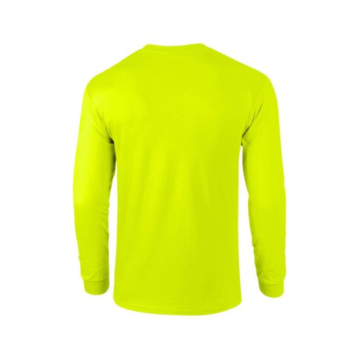 Gildan GI2400 unisex kereknyakú pulóver - safety green szín