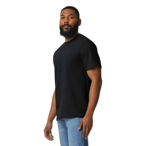Gildan GI3000 férfi kereknyakú rövid ujjú póló - black szín