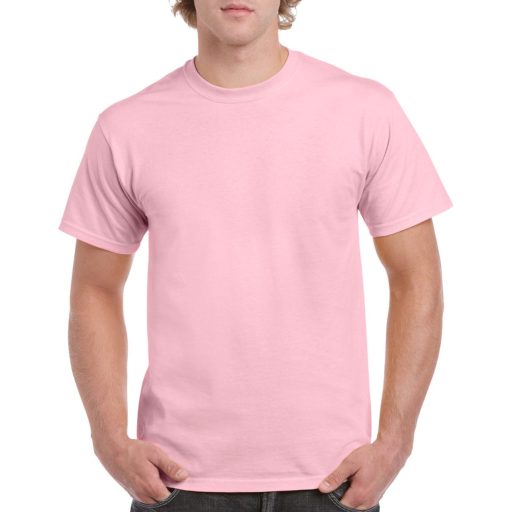 Gildan GI5000 unisex kereknyakú rövid ujjú póló - light pink szín