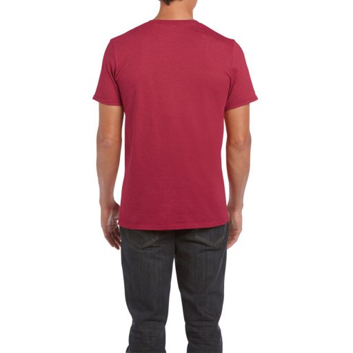 Gildan GI64000 unisex kereknyakú rövid ujjú póló - antique cherry red szín