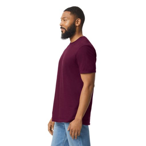 Gildan GI64000 unisex kereknyakú rövid ujjú póló - maroon szín