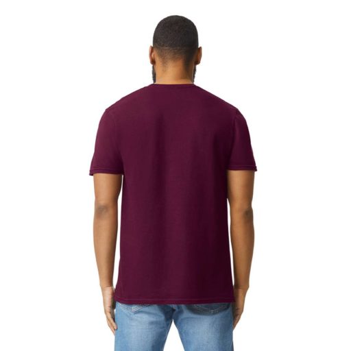 Gildan GI64000 unisex kereknyakú rövid ujjú póló - maroon szín