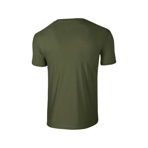Gildan GI64000 unisex kereknyakú rövid ujjú póló - military green szín