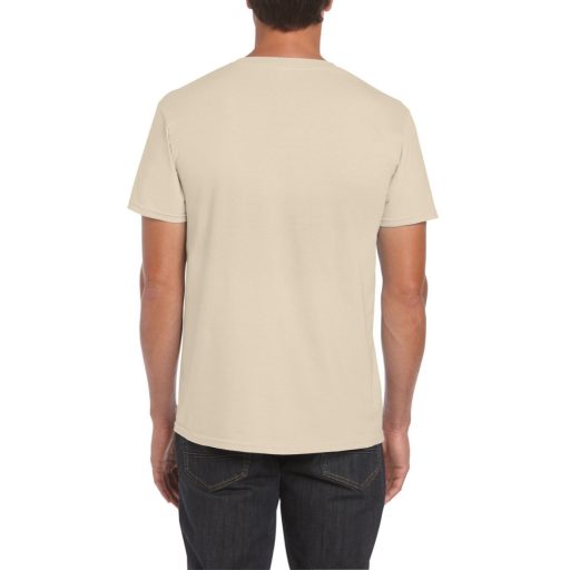 Gildan GI64000 unisex kereknyakú rövid ujjú póló - sand szín