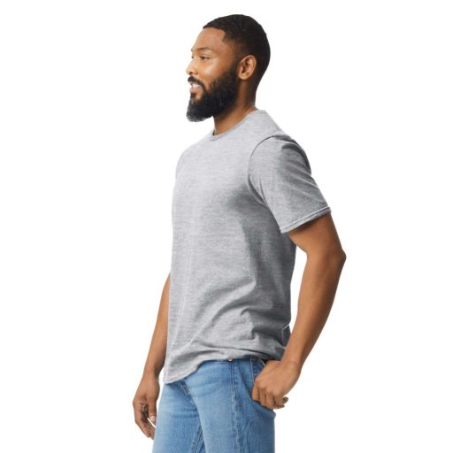 Gildan GI64000 unisex kereknyakú rövid ujjú póló - rs sport grey szín