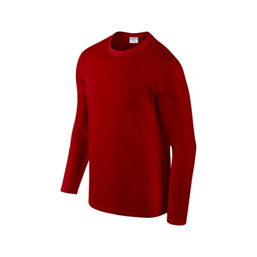 Gildan GI64400 hosszú ujjú unisex póló - red szín