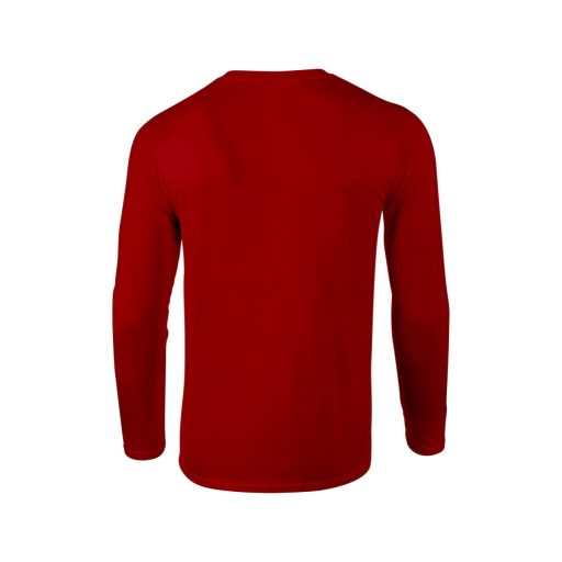 Gildan GI64400 hosszú ujjú unisex póló - red szín