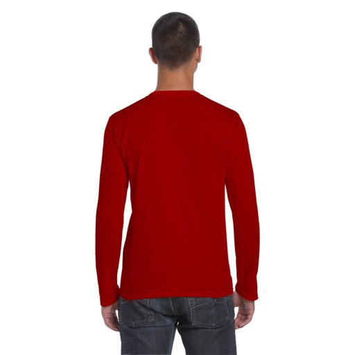 Gildan GI64400 hosszú ujjú unisex póló - red szín