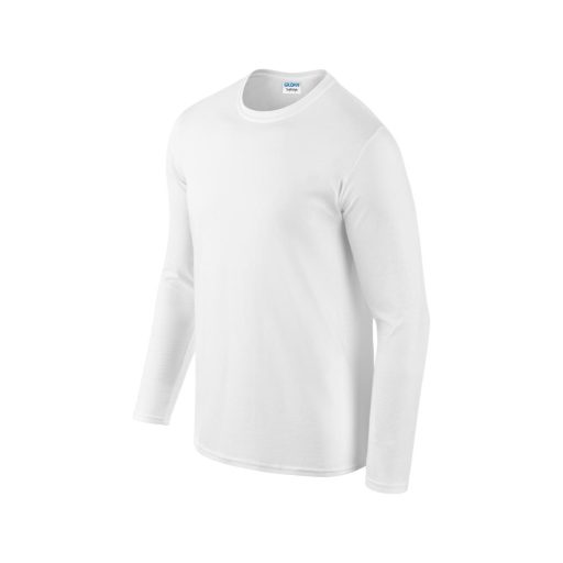Gildan GI64400 hosszú ujjú unisex póló - white szín