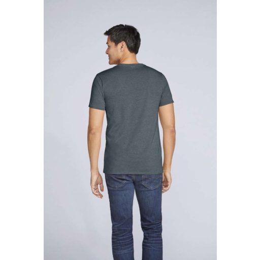 Gildan GI64V00 pamut V-nyakú férfi póló