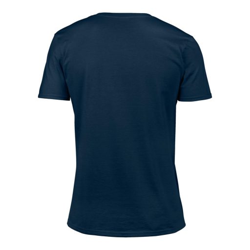 Gildan GI64V00 pamut V-nyakú férfi póló - navy szín