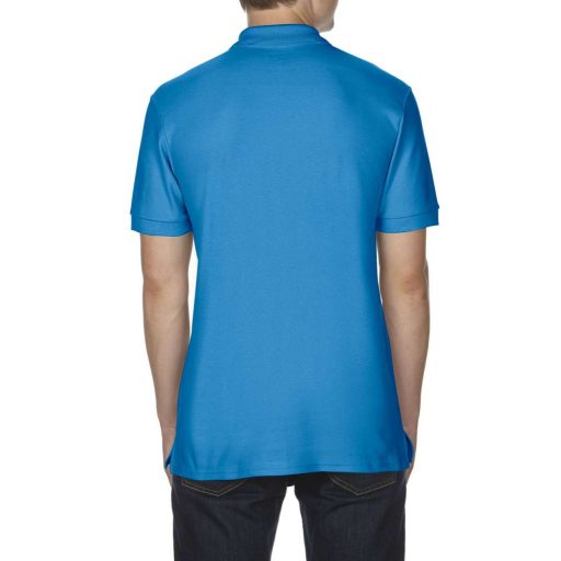 Gildan GI85800 unisex galléros pique pamut póló - sapphire szín